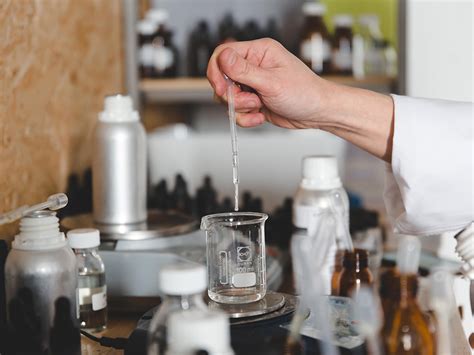 preparation of perfumes in laboratory.